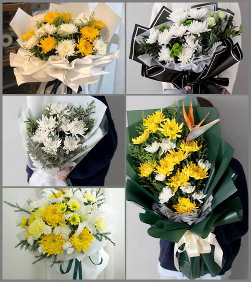 广东梅州市五华县龙村镇杜坑村白事花束代送